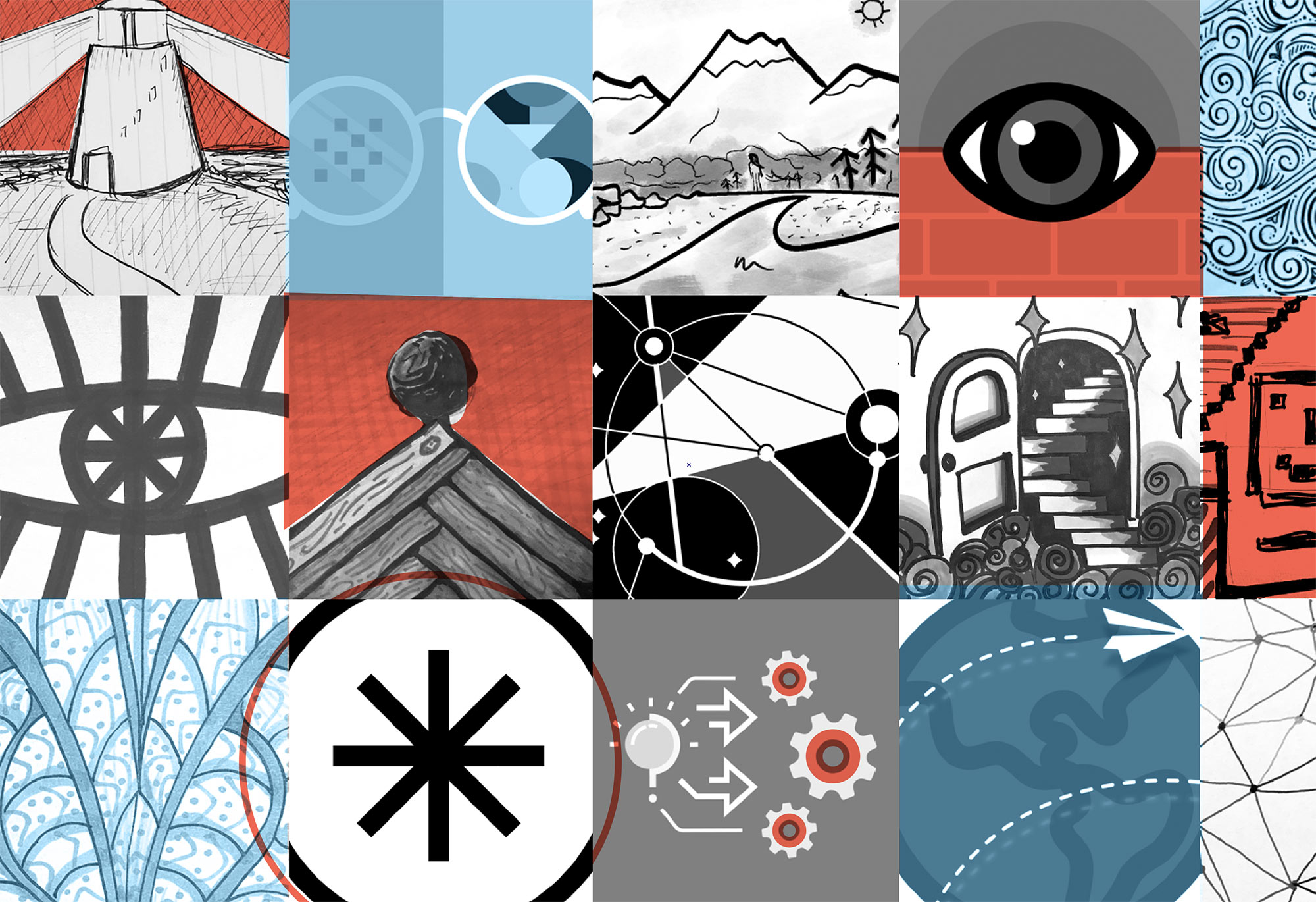 Collection of employee hero symbols